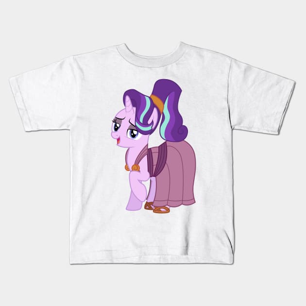 Starlight Glimmer as Megara Kids T-Shirt by CloudyGlow